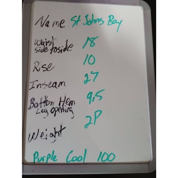 St Johns Bay Pants Ladies 14 Petite Corduroy Bootcut Maroon - Picture 7 of 7